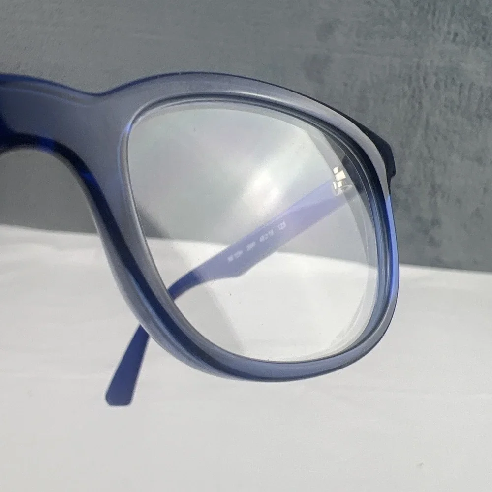 RAY-BAN JR RB1584 3686 Navy Blue Crystal Eyeglasses Frame 48-16-125 EUC!